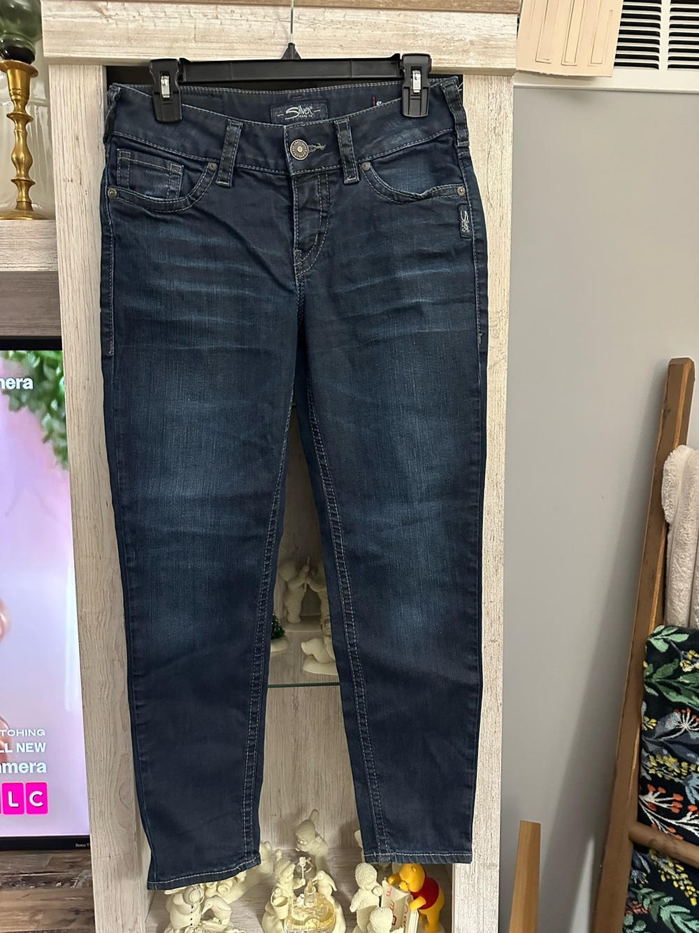 Silver Jeans Skinny Jeans in Dark Indigo Wash